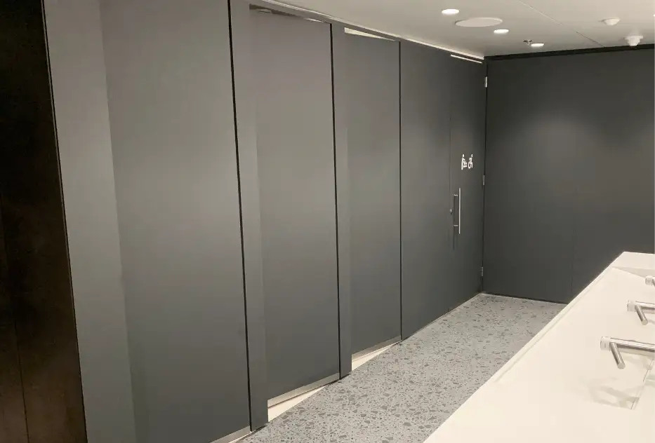 Preview of WC Cubicles placement.