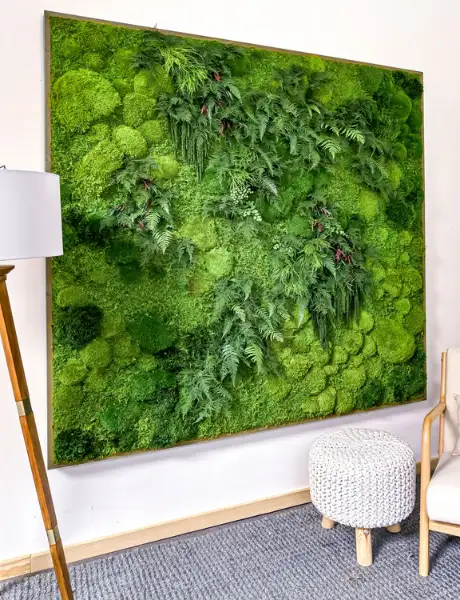 Preview of Green Walls & Moss placement.
