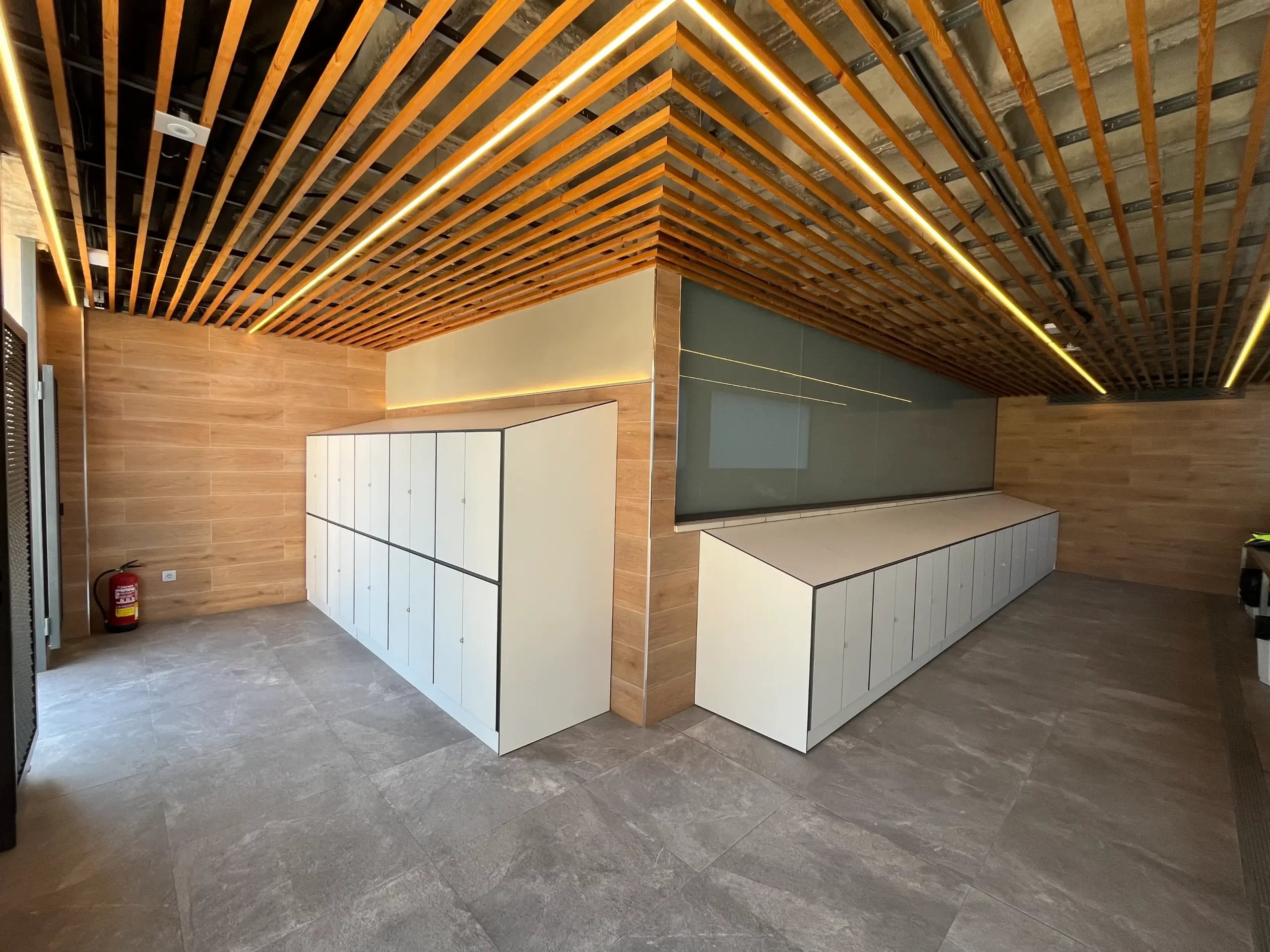 Preview of Lockers & Cabinets placement.