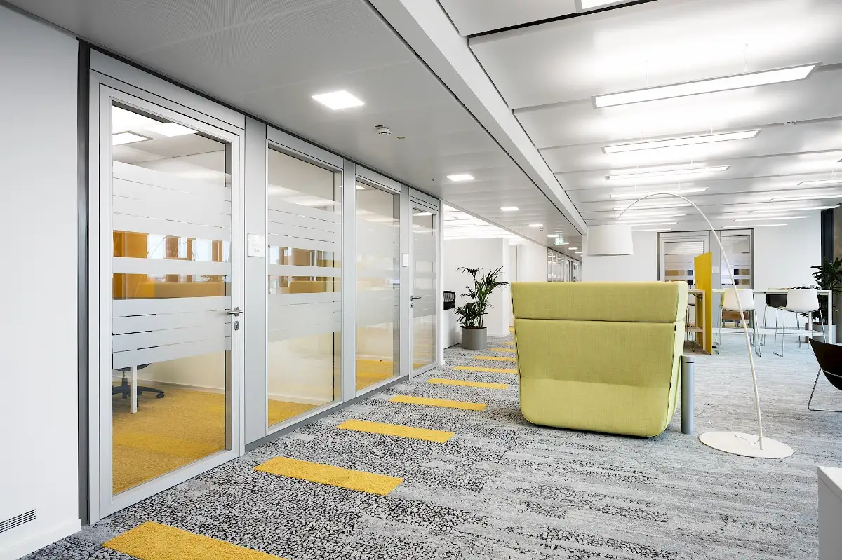 Preview of Office Partitions placement.