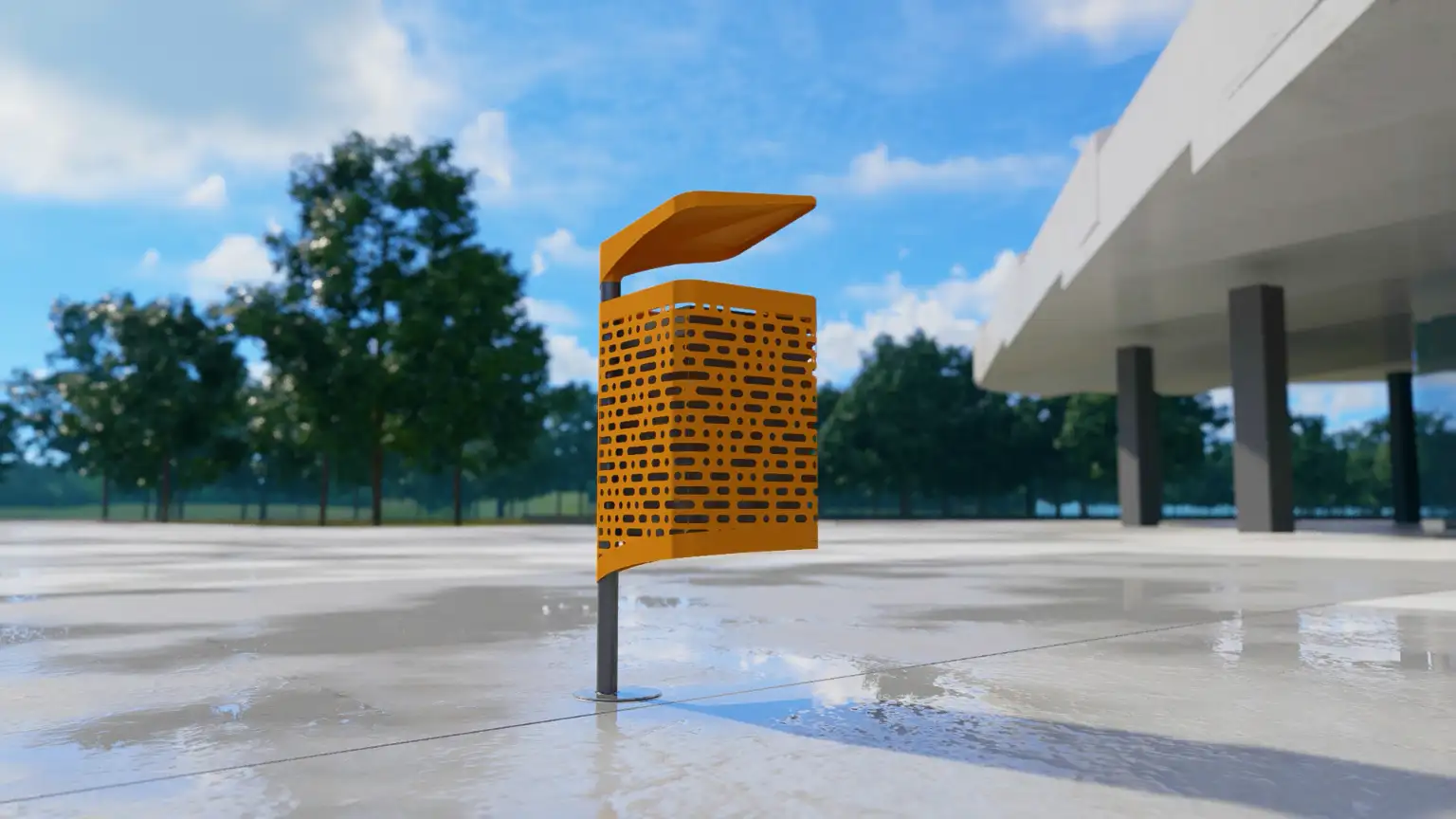 Preview of Bins placement.