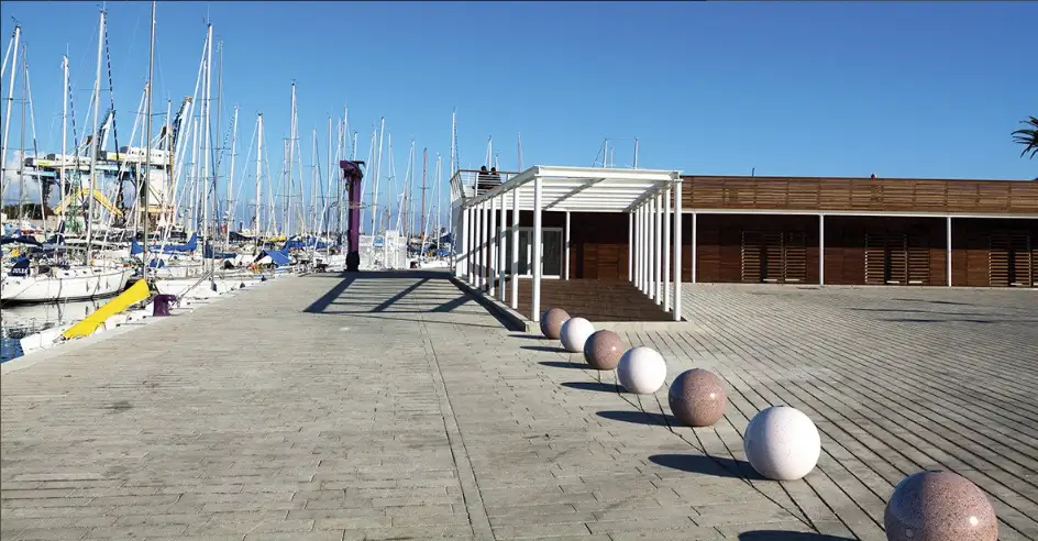 Preview of Bollards & Bike Racks placement.
