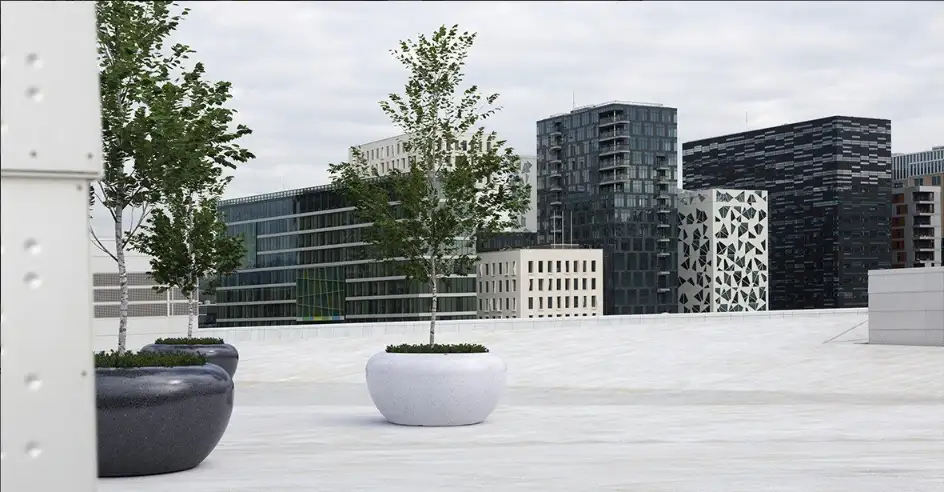 Preview of Planters placement.